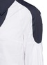 Detail View - Click To Enlarge - PETER PILOTTO - 'Penta' balloon sleeve plunge neck poplin shirt