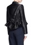 Back View - Click To Enlarge - VICTORIA, VICTORIA BECKHAM - Sateen twill cropped peplum jacket