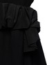 Detail View - Click To Enlarge - VICTORIA, VICTORIA BECKHAM - Silk ruffle wool gabardine camisole dress