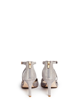 Back View - Click To Enlarge - COLE HAAN - 'Juliana' ankle strap suede pumps