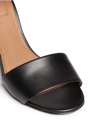 Detail View - Click To Enlarge - GIVENCHY - Wooden column heel leather sandals