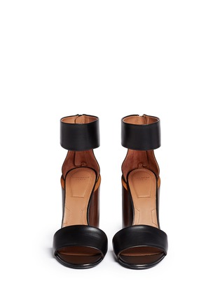 Figure View - Click To Enlarge - GIVENCHY - Wooden column heel leather sandals