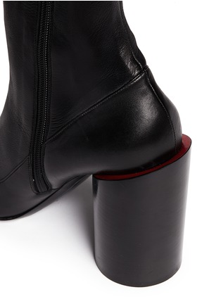 Detail View - Click To Enlarge - GIVENCHY - Column heel leather boots
