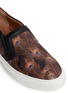 Detail View - Click To Enlarge - GIVENCHY - Peacock print leather skate slip-ons