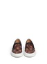 Figure View - Click To Enlarge - GIVENCHY - Peacock print leather skate slip-ons