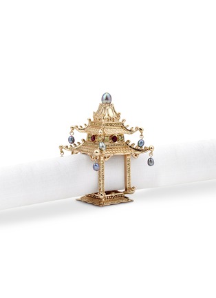 Main View - Click To Enlarge - L'OBJET - Pagoda napkin jewel set