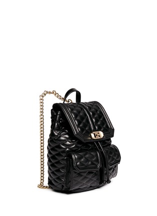 Figure View - Click To Enlarge - REBECCA MINKOFF - 'Love' quilted leather backpack