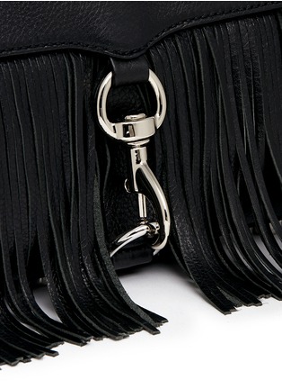 Detail View - Click To Enlarge - REBECCA MINKOFF - 'Mini Mac' fringe leather crossbody bag