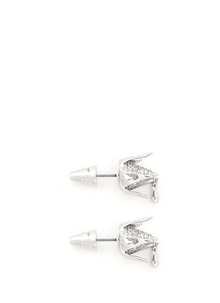 Main View - Click To Enlarge - EDDIE BORGO - Crystal pavé rose bud earrings