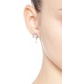 Figure View - Click To Enlarge - EDDIE BORGO - Crystal pavé rose bud earrings