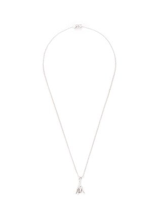 Main View - Click To Enlarge - EDDIE BORGO - Crystal pavé rose bud pendant necklace