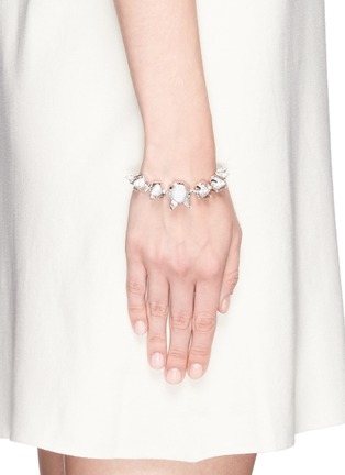 Figure View - Click To Enlarge - EDDIE BORGO - 'Graduated Rose' crystal pavé bracelet