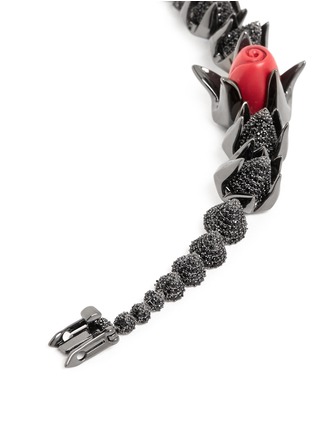 Detail View - Click To Enlarge - EDDIE BORGO - 'Graduated Rose' crystal pavé bracelet