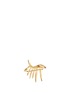 Detail View - Click To Enlarge - EDDIE BORGO - 'Frond' crystal pavé palm leaf creeper earrings
