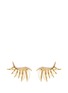 Main View - Click To Enlarge - EDDIE BORGO - 'Frond' crystal pavé palm leaf creeper earrings
