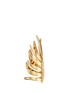 Detail View - Click To Enlarge - EDDIE BORGO - 'Frond' crystal pavé palm leaf ring