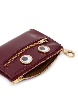 Detail View - Click To Enlarge - SOPHIE HULME - Goggly eye leather coin pouch