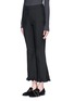 Front View - Click To Enlarge - STELLA MCCARTNEY - 'Myles' ruffle cuff wool-mohair pants