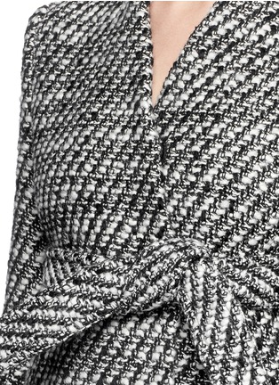 Detail View - Click To Enlarge - STELLA MCCARTNEY - 'Claudine' asymmetric hem tweed coat