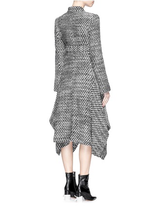 Back View - Click To Enlarge - STELLA MCCARTNEY - 'Claudine' asymmetric hem tweed coat