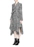 Front View - Click To Enlarge - STELLA MCCARTNEY - 'Claudine' asymmetric hem tweed coat