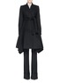 Main View - Click To Enlarge - STELLA MCCARTNEY - Asymmetric hem wool melton coat