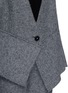 Detail View - Click To Enlarge - STELLA MCCARTNEY - Asymmetric hem boiled wool knit cardigan