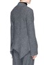 Back View - Click To Enlarge - STELLA MCCARTNEY - Asymmetric hem boiled wool knit cardigan