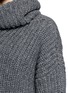 Detail View - Click To Enlarge - STELLA MCCARTNEY - Cutout front Fisherman's Rib sweater
