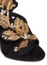 Detail View - Click To Enlarge - 73426 - 'Coline' leaf filigree suede sandals