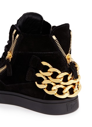 Detail View - Click To Enlarge - 73426 - 'London' double chain suede sneakers