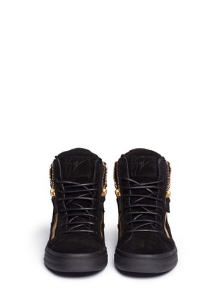 Figure View - Click To Enlarge - 73426 - 'London' double chain suede sneakers