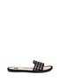 Main View - Click To Enlarge - RODO - Crystal embellished suede slide sandals