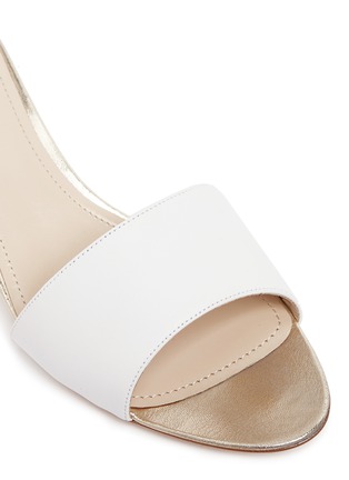 Detail View - Click To Enlarge - RODO - Metallic heel leather sandals
