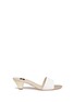 Main View - Click To Enlarge - RODO - Metallic heel leather sandals