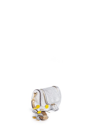 Detail View - Click To Enlarge - ANYA HINDMARCH - 'Vere Circulus' mini geometric leather wristlet clutch