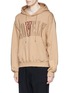 Front View - Click To Enlarge - NOHANT - 'LONELY/LOVELY' cotton hoodie