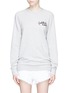 Main View - Click To Enlarge - SANDRINE ROSE - Embroidered fleece lined sweatshirt