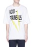 Main View - Click To Enlarge - HAIDER ACKERMANN - Slogan lightning bolt print oversized T-shirt