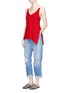 Figure View - Click To Enlarge - T BY ALEXANDER WANG - Buckle strap wool knit tank top