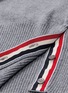  - THOM BROWNE  - Stripe sleeve cashmere sweater