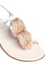 Detail View - Click To Enlarge - STUART WEITZMAN - 'Jabow' tassel leather thong sandals