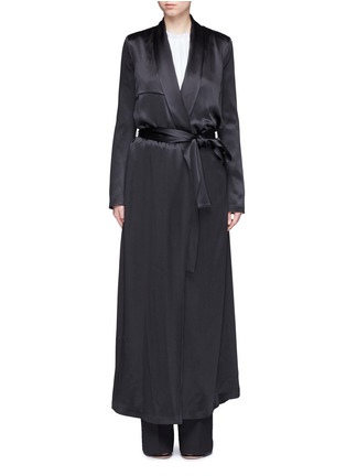 Main View - Click To Enlarge - GALVAN LONDON - Silk satin belted trench coat