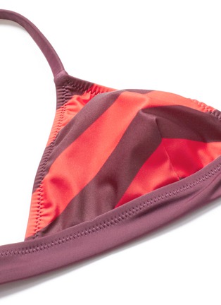 Detail View - Click To Enlarge - SOLID & STRIPED - 'Morgan' stripe bikini top