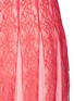 Detail View - Click To Enlarge - VALENTINO GARAVANI - Pleated georgette godet floral lace maxi skirt