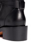 Detail View - Click To Enlarge - GIVENCHY - Shark tooth turn lock ankle strap leather boots