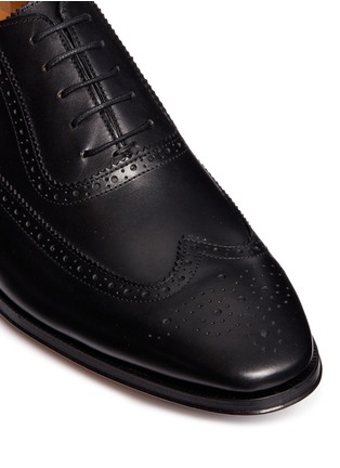 Detail View - Click To Enlarge - ROLANDO STURLINI - 'City' longwing brogue leather Oxfords