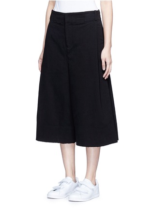 Detail View - Click To Enlarge - FFIXXED STUDIOS - Pleated crinkle fabric unisex culottes