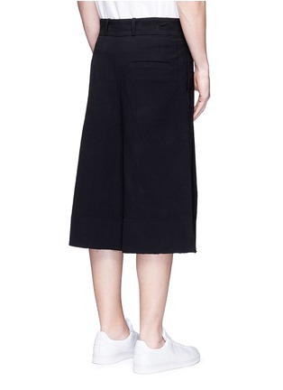 Back View - Click To Enlarge - FFIXXED STUDIOS - Pleated crinkle fabric unisex culottes
