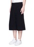 Front View - Click To Enlarge - FFIXXED STUDIOS - Pleated crinkle fabric unisex culottes